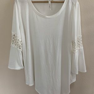 White bell lace top